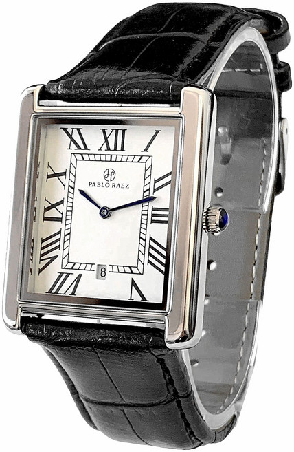 셀루앙드 사각 가죽밴드 탱크 커플 손목시계