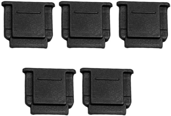 5PCS ZV1M2 ZV1F/E10 A6000 A7M4/A7M3 카메라 핫슈 프로텍터 용 핫 슈 커버, 검은색