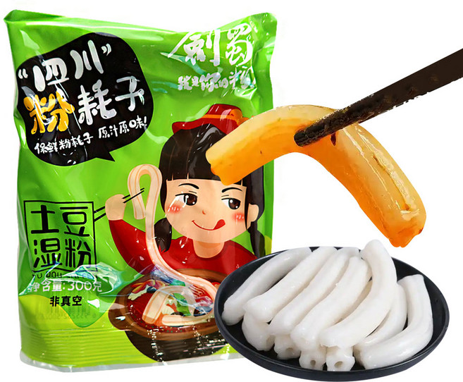 (배터짐) 상온보관 사천 공심 원형 분모자 마라탕 훠궈 떡볶이, 2개, 300g