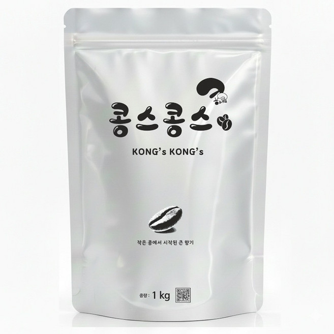 [특가] 1kg 베트남 로부스타 블루드래곤 워시드 G1 원두콩상태, 홀빈(분쇄안함), 6개