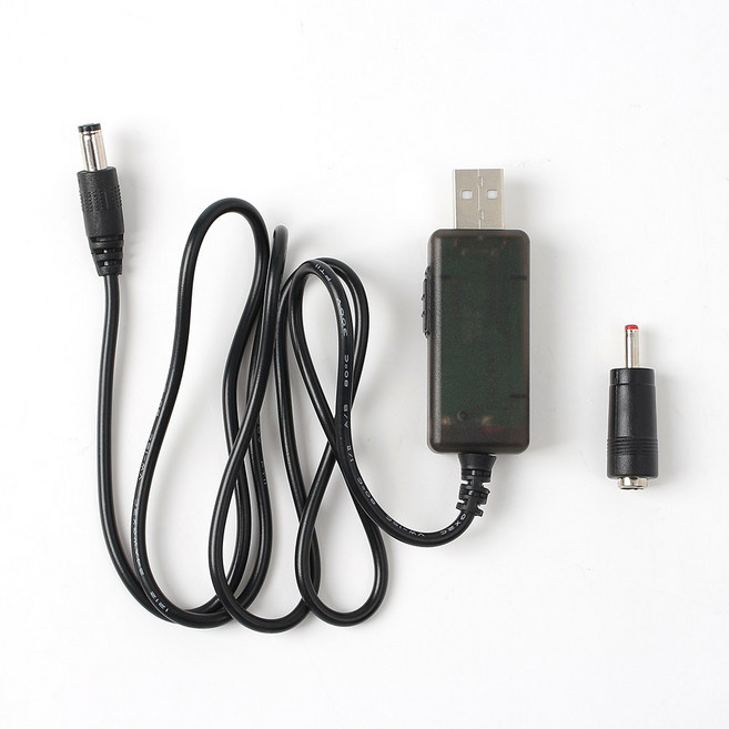 USB전원 승압 케이블 5V to 9V-12V (1M) DC변환젠더, 본상품선택