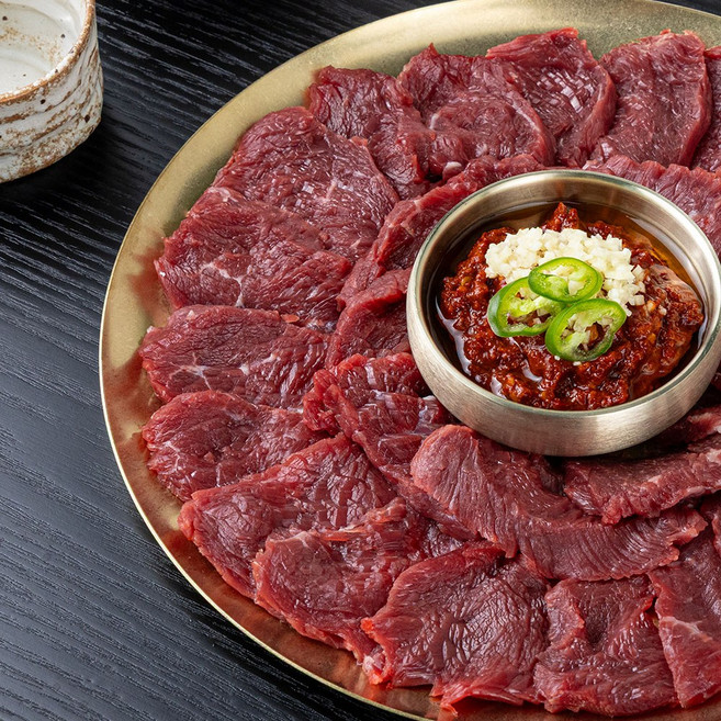 한우 뭉티기 생고기 육사시미, 1개, 120g