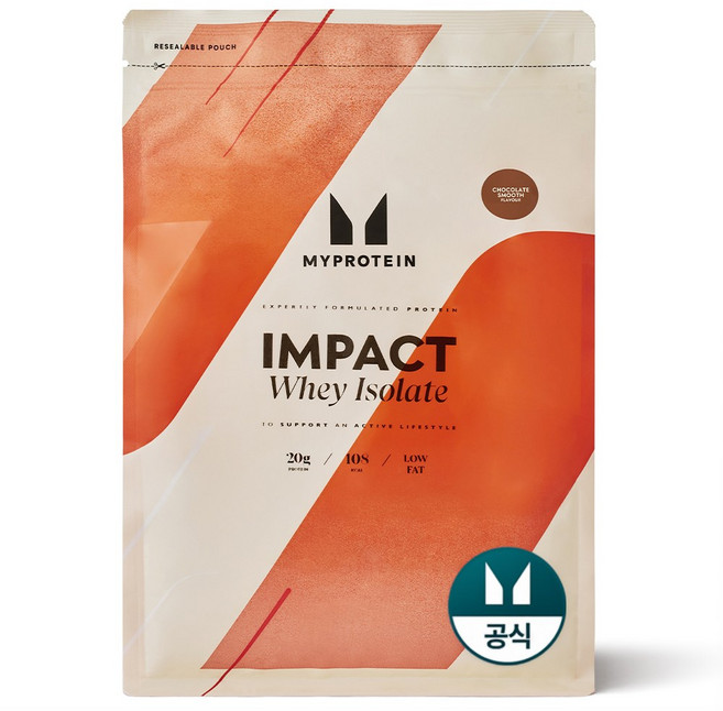 마이프로틴 임팩트 웨이 아이솔레이트 초콜릿무스향 WPI 포대유청 분리유청 단백질, 1kg, 1개