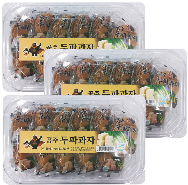 [도도나몰] 즐미가 구워만든 공주 두파과자 11개입, 3세트, 18g