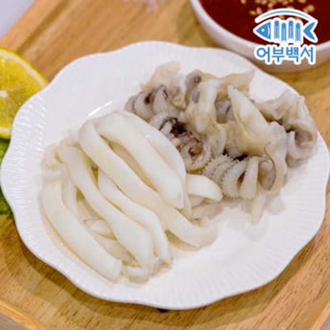 어부백서 자연산 손질 냉동 갑오징어채 500g, 1개