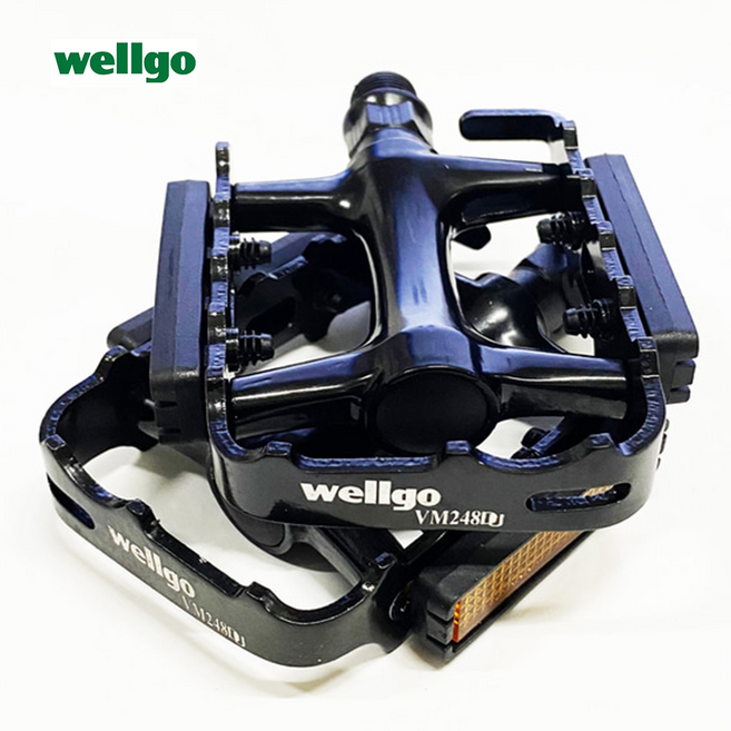 웰고 M248DU 경량 알로이 평페달, 1개, 웰고 M248DU 평페달