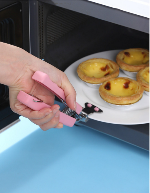 뚝배기집게 냄비 스텐 집게 탈착식 손잡이집게 미끄럼 열방지 오븐 다용도집게, 1개, 블루