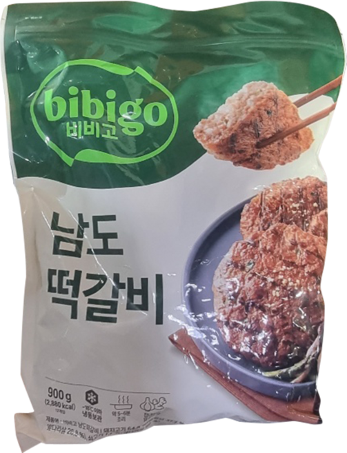 비비고 남도 떡갈비900g 아이스포장, 900g, 1개