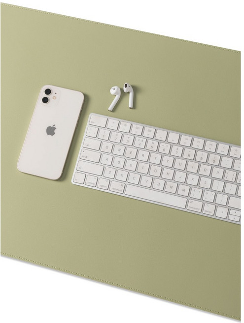 카이젠스 두닷 콰트로에어 1608 책상 호환 가죽매트 QTR-7(1600x800), 올리브그린(주문제작)