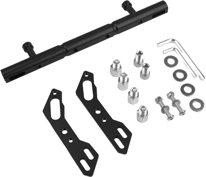 호환용 혼다 PCX125 150 160 다기능 익스텐션 바 25cm 밸런스 바 크로스바 오토바이 핸들 수정 액세서리, 03 black, 1개