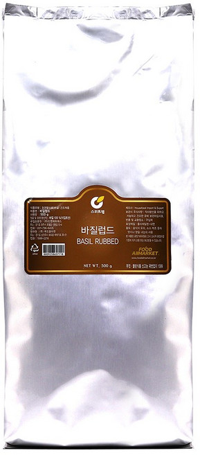 푸드올마켓_ 스위트웰 바질럽드 500g 봉지 /이집트/바질홀, 1개