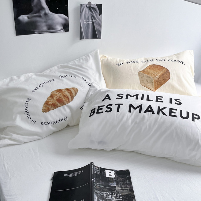 여름 순명 베개커버 귀여운 달마시안 빈티지 48x74cm