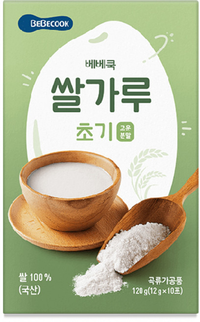 베베쿡 쌀가루 초기 1개 (12g x 10포)/(4~6개월), 12g, 10개
