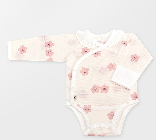 메르베 신생아 출산선물 배냇수트 100% 순면 배내바디슈트 2단스냅 배냇저고리