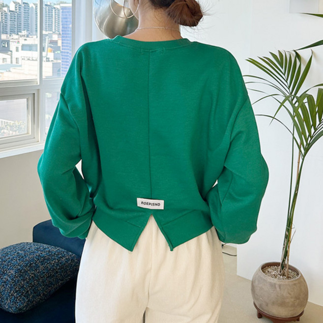 마이쏭 여성 맨투맨 봄 가을 긴팔티 백포인트크롭맨투맨 기모맨투맨추가