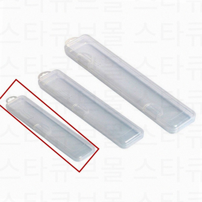 휴대용 여행 치약 칫솔 보관 곰팡이 방지 사각 투명 케이스 칫솔통, 소