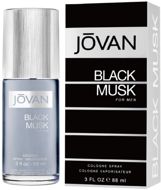 JOVAN 喬梵 麝香男女香水, 1個, 勁酷黑麝香(男香銀黑色), 88ml