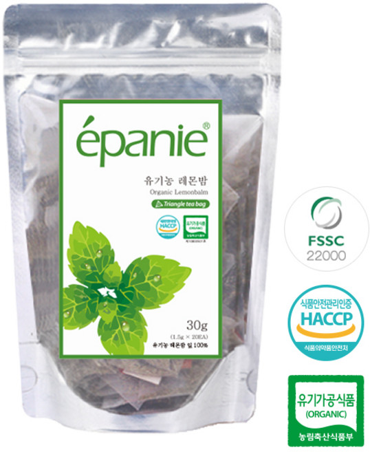 에빠니 유기농 레몬밤 티백, 1.5g, 20개입, 1개