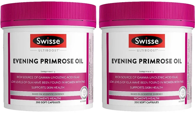 스위스 이브닝 프림로즈 오일 캡슐, 200정, 2개 - 쿠팡