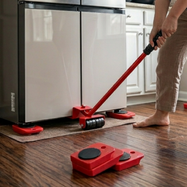 손쉬운 초보자 만능 가구 지렛대 이동 바퀴 세트, 1개