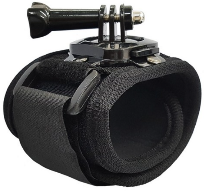 고프로 액션캠 호환 회전식 손목 마운트 손목 스트랩 암 밴드, 1개