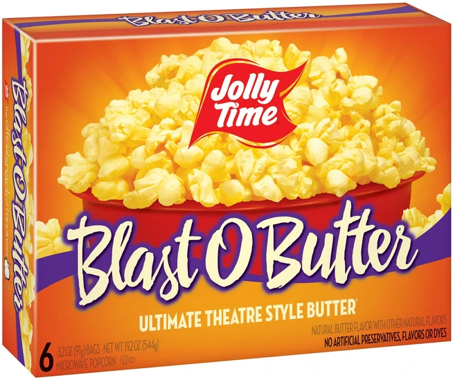 졸리타임 더 빅 치즈 얼티메이트 체다 팝콘 Jolly Time The Big Cheez Ultimate Cheddar Microwave Popcorn, 1박스, 510g