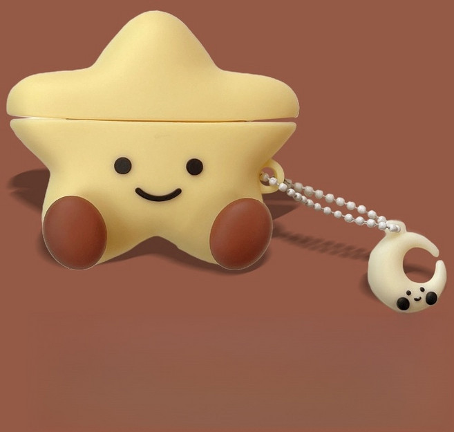 에어팟 블루투스 이어폰 케이스 별 귀요미 이어폰 케이스, 에어팟 1/2세대, 1개