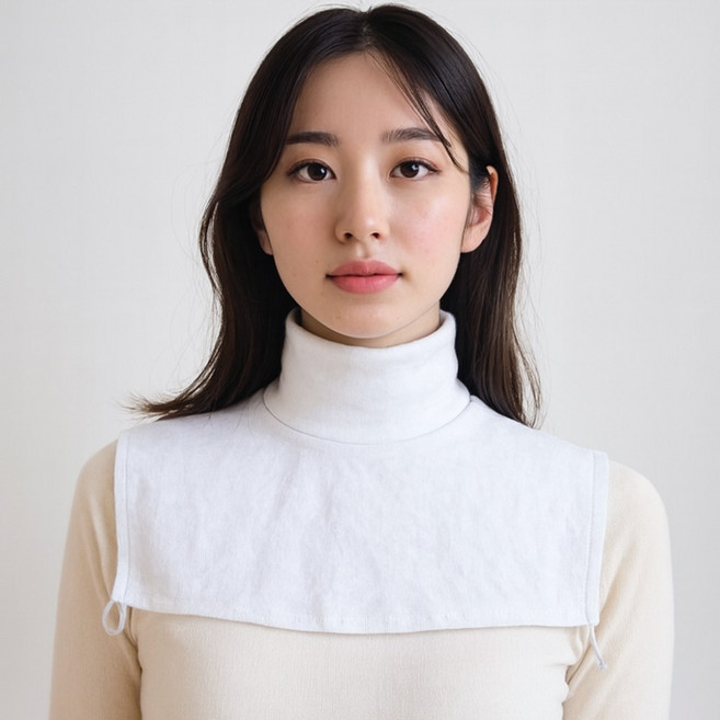 하네르 페이크목폴라 공갈목티 목토시, 화이트, 1개