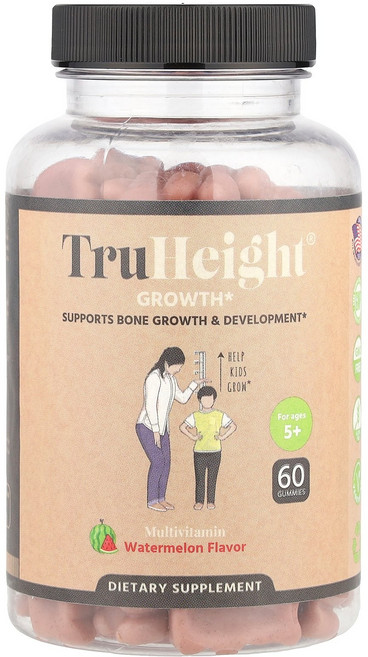 TruHeight 트루하이트 멀티비타민 60 구미 영양제, 1, 60정