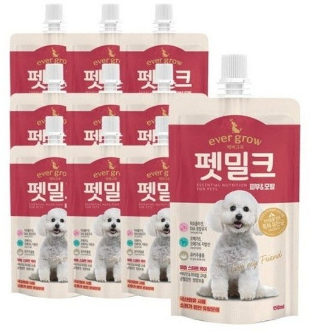 에버그로 펫밀크, 피부&모발, 150ml, 70개