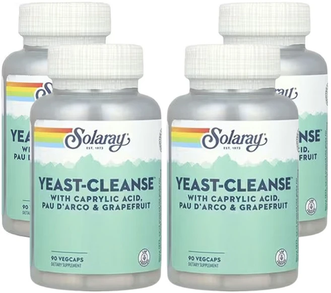 쏠라레이 Yeast-Cleanse 이스트클렌즈 베지캡슐 90정, 4개 - 쿠팡
