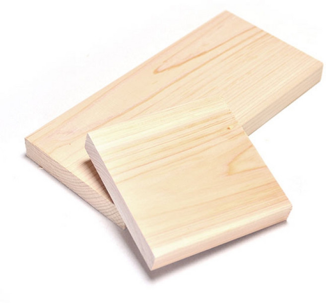 소품제작용 편백 히노끼 원목판재 작은사이즈 목재, 10 x 80 x 80mm, 1개