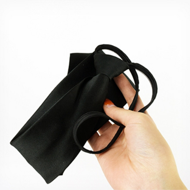 당기서 매는 남학생 여학생 교복 넥타이 검정