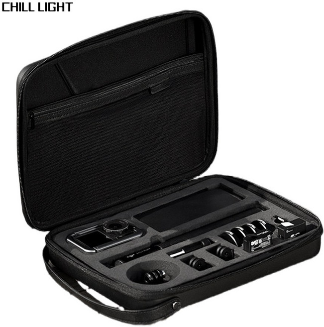 CHILL LIGHT DJI Action 6 5 Pro / Osmo Action 4/3 호환 수납 케이스 방수 충격 방지 보호 파우치 휴대용 액세서리 수납 가방, 1개, 다기능 수납 가방