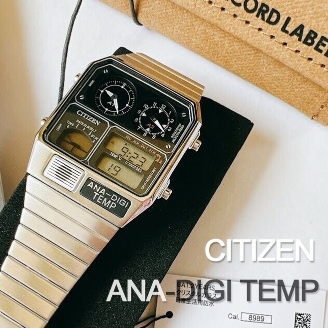 2위 - 시티즌 시티즌 CITIZEN 국내재고 전자시계 아나디지 템프 메탈 패션시계 JG2101-78E