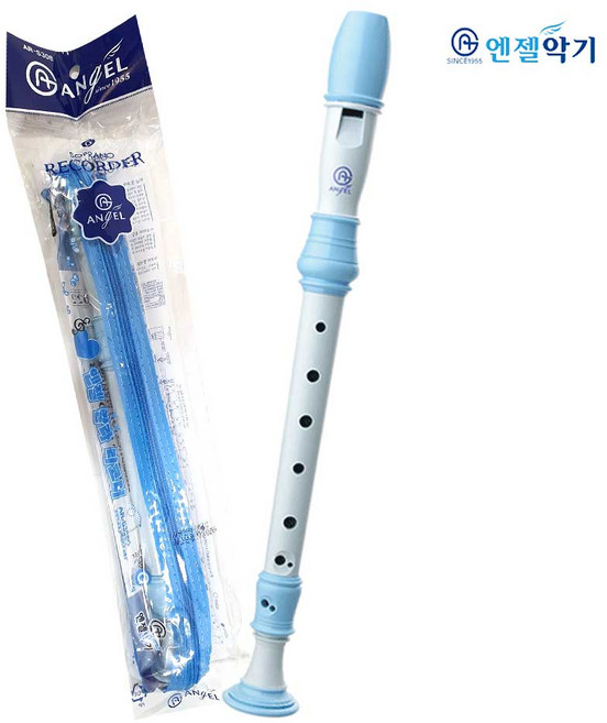 Angel엔젤 소프라노 컬러 리코더 S308(G) 저먼식 독일식 핑크/블루 Soprano Recorder 1개, 블루308(G저먼식)