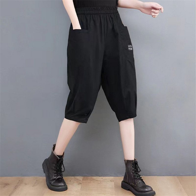 休閒哈倫七分褲 寬鬆顯瘦