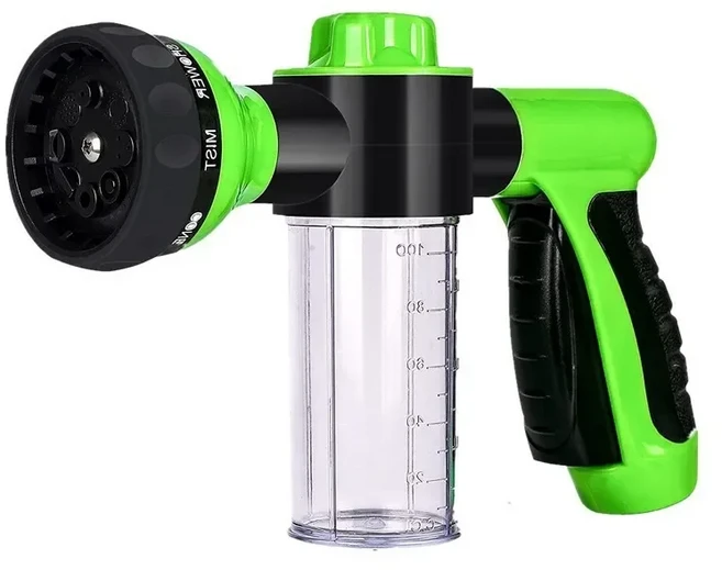 휴대용 자동차 거품 랜스 물총 고압 3 깍지 제트 세차 스프레이 클리닝 도구 정원 세척, 05 green