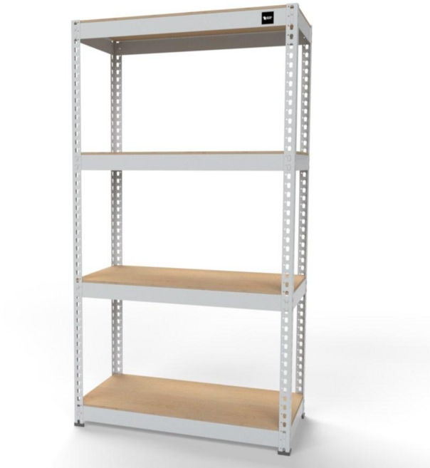 울트라랙 가로80x깊이30x높이150cm 4단 선반 베란다 다용도 무볼트 철제 앵글 세탁기, 화이트