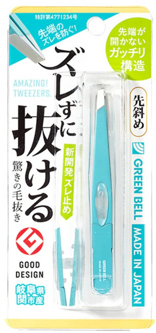 그린벨 미세모용 족집게 GT-222, 터콰이즈, 1개