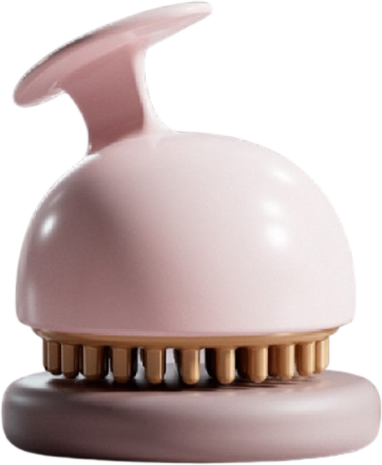 旋轉滾珠按摩刷 經絡刷 美體刷 淋巴刷 腹部按摩 刮痧, 一般款-粉色, 1個