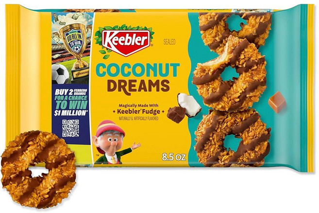 Keebler 퍼지 쿠키 코코넛 드림 241g, 1개
