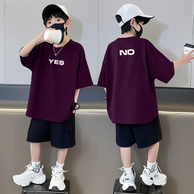 해피유통어린이 여름 루즈핏 프린트 세트 반팔 캐주얼 디자인14세 이상 XG03