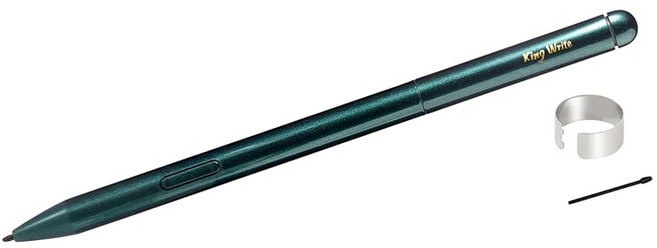 King Write MR05 Galaxy EMR 4096 녹색 Note후지쯔 Quaderno용 스타일러스 펜 고정밀도, 1개