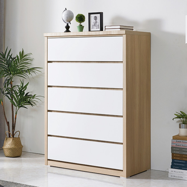 [보루네오] 엘리브 뉴빅2 1000 5단 빅 서랍장 hw031-1, 오크화이트, 5개