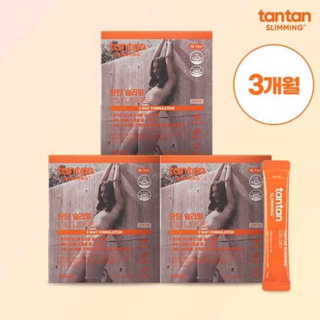 [공식스토어] 탄탄슬리밍 C3G 모로실 다이어트 60포 1개월분 [소비기한:26.10.21까지], 없음, 3개 - 쿠팡