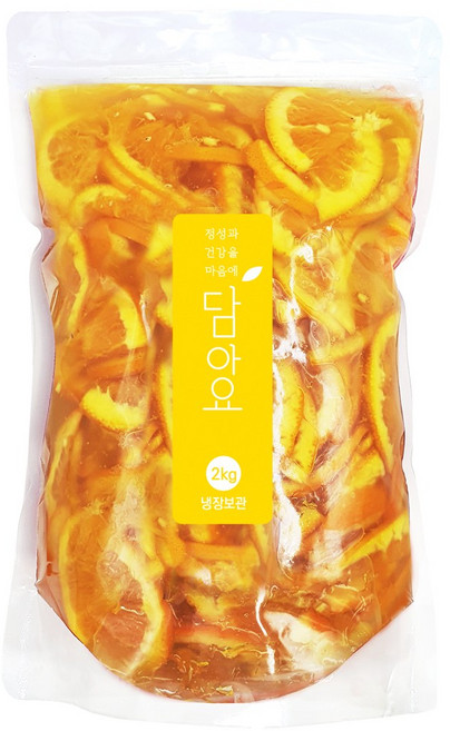 담아요 수제 오렌지슬라이스청, 1개, 1개입, 2kg
