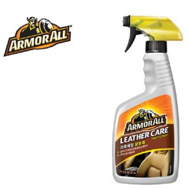 아머올 차량용 가죽 시트 보호세정제 레자왁스 가죽왁스 코팅제, 1개, 473ml