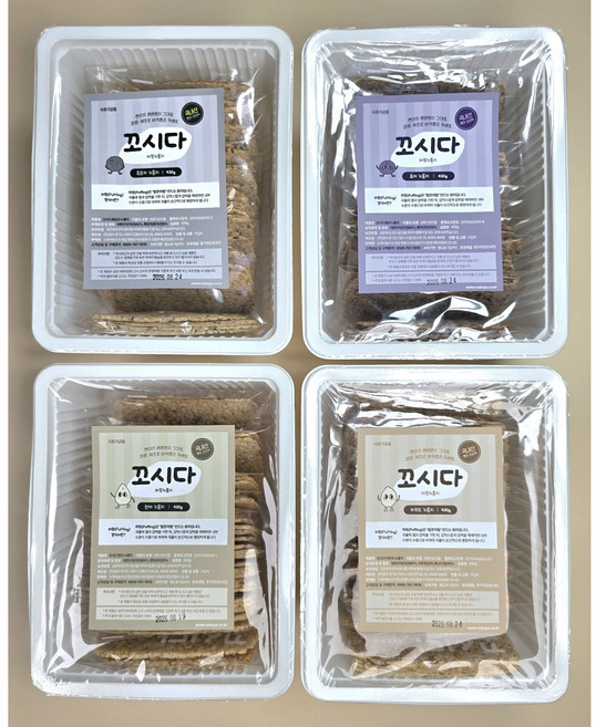 꼬시다 국내산현미 포켓누룽지 든든팩 - 흑임자누룽지 (소포장 대용량 430g), 2박스, 430g