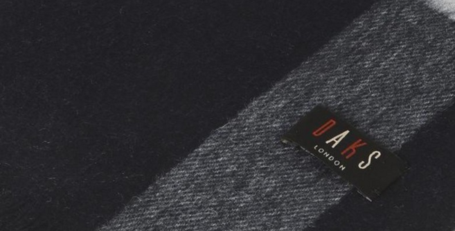 닥스 남녀공용 체크 라이트 캐시미어 롱 머플러 DBMU5FE8